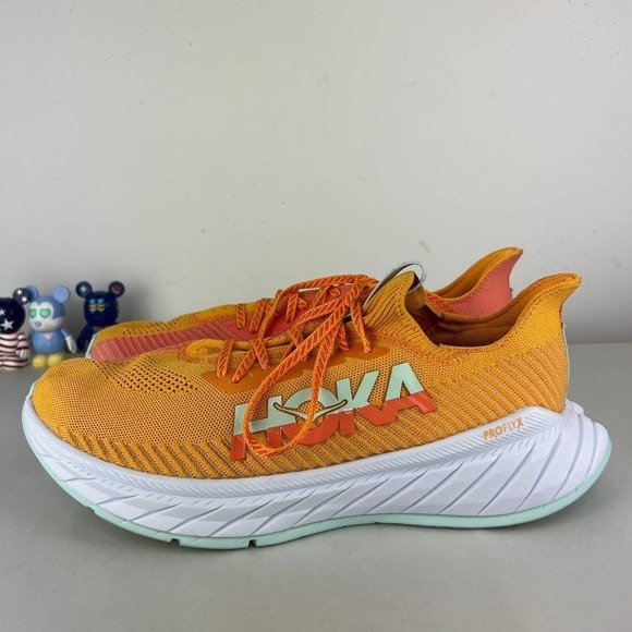 Hoka One One Carbon X3 Radiant Yellow/Camellia Shoes Mens Sizes: 12.5… main image 5